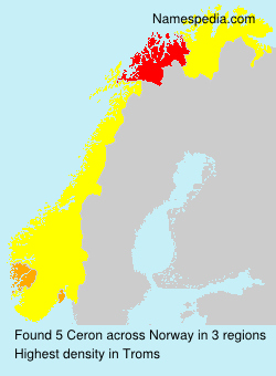 Surname Ceron in Norway Surname Ceron in Norway