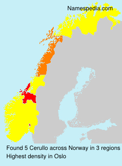 Surname Cerullo in Norway Surname Cerullo in Norway