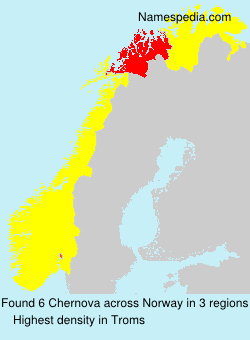 Surname Chernova in Norway Surname Chernova in Norway