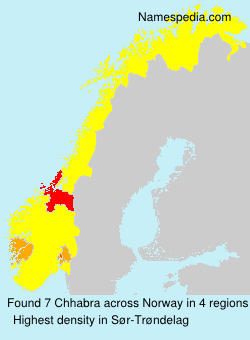 Surname Chhabra in Norway Surname Chhabra in Norway