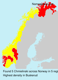 Surname Chmielinski in Norway Surname Chmielinski in Norway