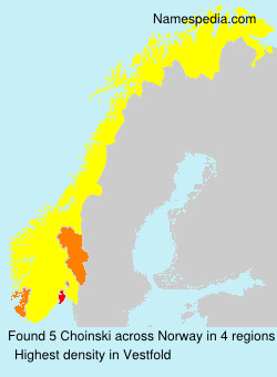 Surname Choinski in Norway Surname Choinski in Norway