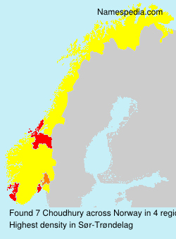 Surname Choudhury in Norway Surname Choudhury in Norway