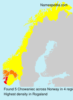 Surname Chowaniec in Norway Surname Chowaniec in Norway