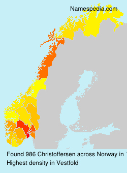 Surname Christoffersen in Norway Surname Christoffersen in Norway