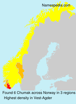 Surname Chumak in Norway Surname Chumak in Norway