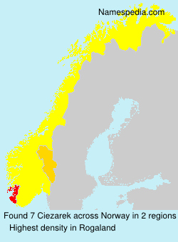 Surname Ciezarek in Norway Surname Ciezarek in Norway