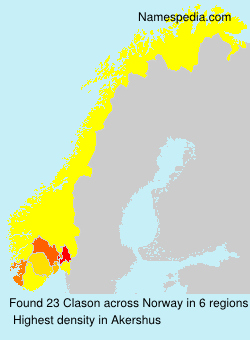 Surname Clason in Norway Surname Clason in Norway