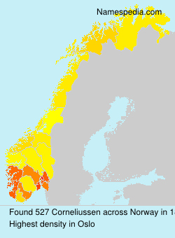 Surname Corneliussen in Norway Surname Corneliussen in Norway