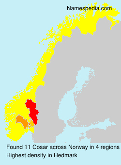 Surname Cosar in Norway Surname Cosar in Norway