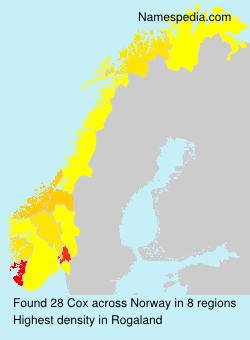 Surname Cox in Norway Surname Cox in Norway