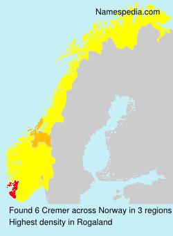 Surname Cremer in Norway Surname Cremer in Norway