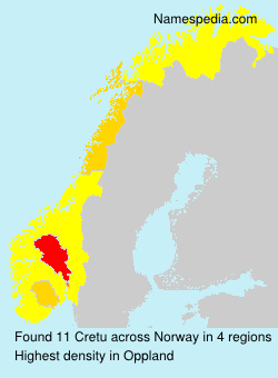 Surname Cretu in Norway Surname Cretu in Norway