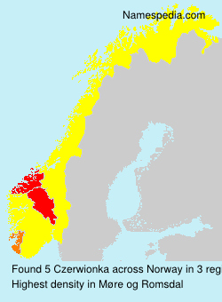 Surname Czerwionka in Norway Surname Czerwionka in Norway