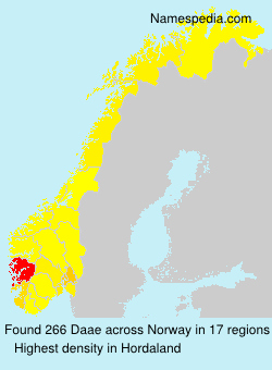 Surname Daae in Norway Surname Daae in Norway