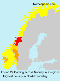 Surname Dahling in Norway Surname Dahling in Norway