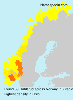 Surname Dahlsrud in Norway Surname Dahlsrud in Norway
