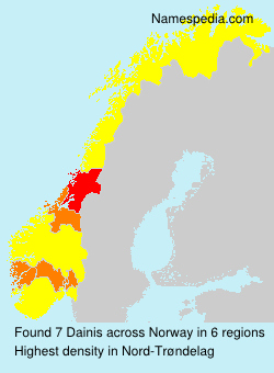 Surname Dainis in Norway Surname Dainis in Norway