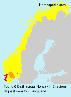 Surname Dalili in Norway