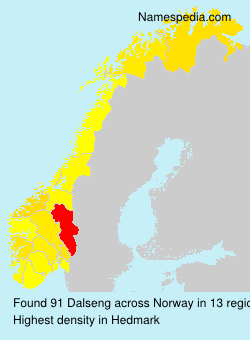 Surname Dalseng in Norway Surname Dalseng in Norway