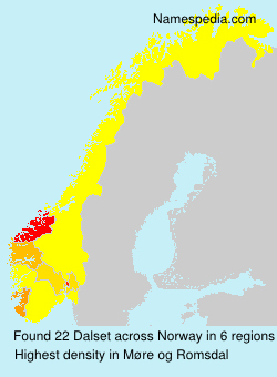 Surname Dalset in Norway