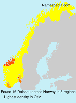 Surname Dalskau in Norway Surname Dalskau in Norway