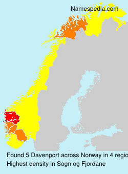 Surname Davenport in Norway