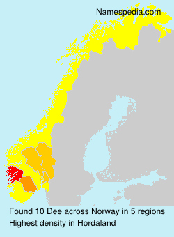 Surname Dee in Norway Surname Dee in Norway