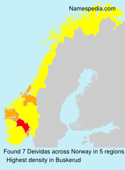 Surname Deividas in Norway Surname Deividas in Norway