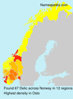 Surname Delic in Norway Surname Delic in Norway