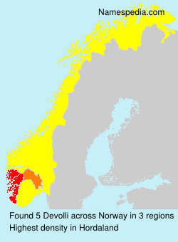 Surname Devolli in Norway Surname Devolli in Norway