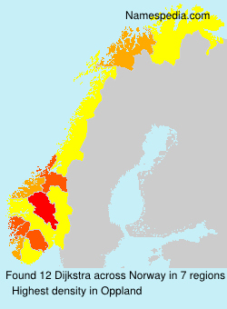 Surname Dijkstra in Norway Surname Dijkstra in Norway