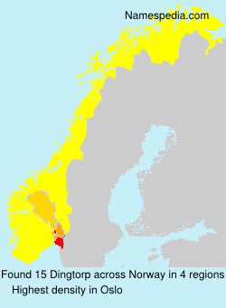 Surname Dingtorp in Norway Surname Dingtorp in Norway