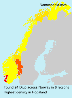 Surname Djup in Norway Surname Djup in Norway