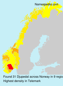 Surname Djupedal in Norway Surname Djupedal in Norway