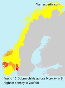 Surname Dobrovolskis in Norway Surname Dobrovolskis in Norway