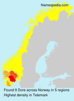 Surname Dore in Norway Surname Dore in Norway