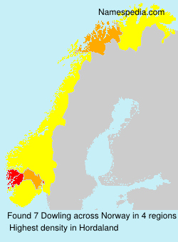 Surname Dowling in Norway Surname Dowling in Norway