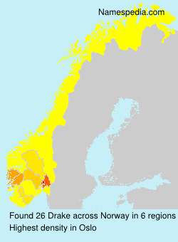 Surname Drake in Norway Surname Drake in Norway