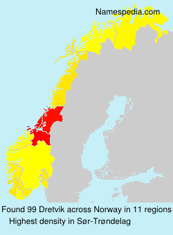 Surname Dretvik in Norway Surname Dretvik in Norway