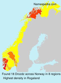 Surname Drozdz in Norway Surname Drozdz in Norway