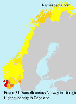 Surname Dunseth in Norway Surname Dunseth in Norway