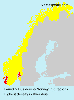 Surname Dus in Norway Surname Dus in Norway