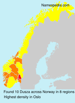 Surname Dusza in Norway