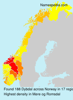 Surname Dybdal in Norway Surname Dybdal in Norway