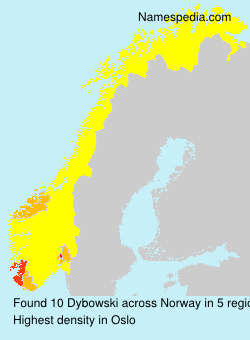 Surname Dybowski in Norway Surname Dybowski in Norway