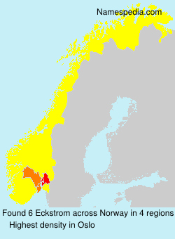 Surname Eckstrom in Norway Surname Eckstrom in Norway