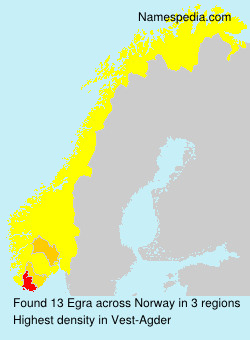 Surname Egra in Norway Surname Egra in Norway