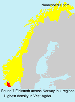 Surname Eickstedt in Norway Surname Eickstedt in Norway
