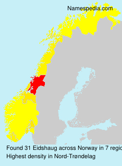 Surname Eidshaug in Norway Surname Eidshaug in Norway